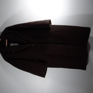 NWT ZARA WOMAN Brown button down coat SZ XL